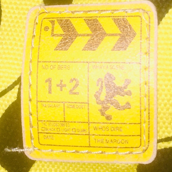 Black and Yellow Canvas Mickey Mouse Tote - Picture 3 of 3